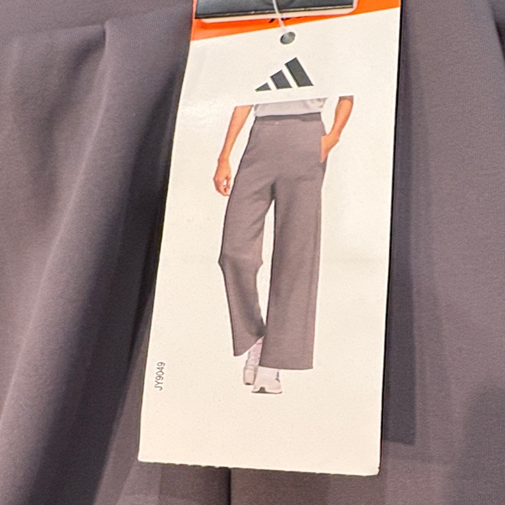 adidas Wide-Leg Track Pants - Charcoal